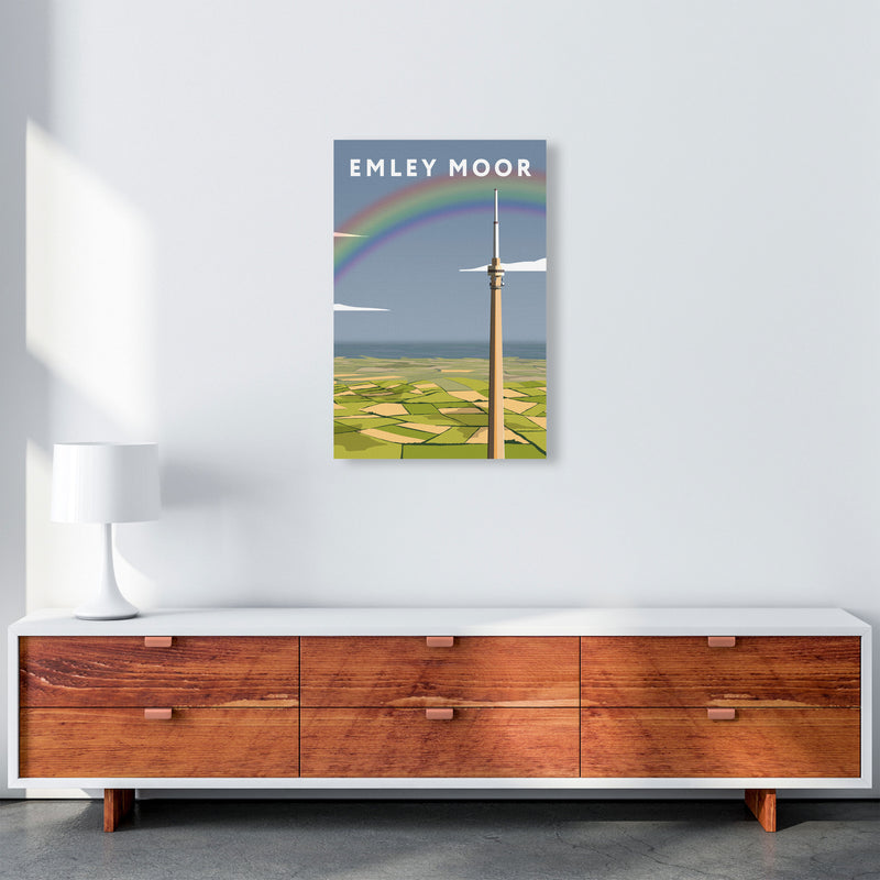 Emley Moor Portrait by Richard O'Neill A2 Canvas
