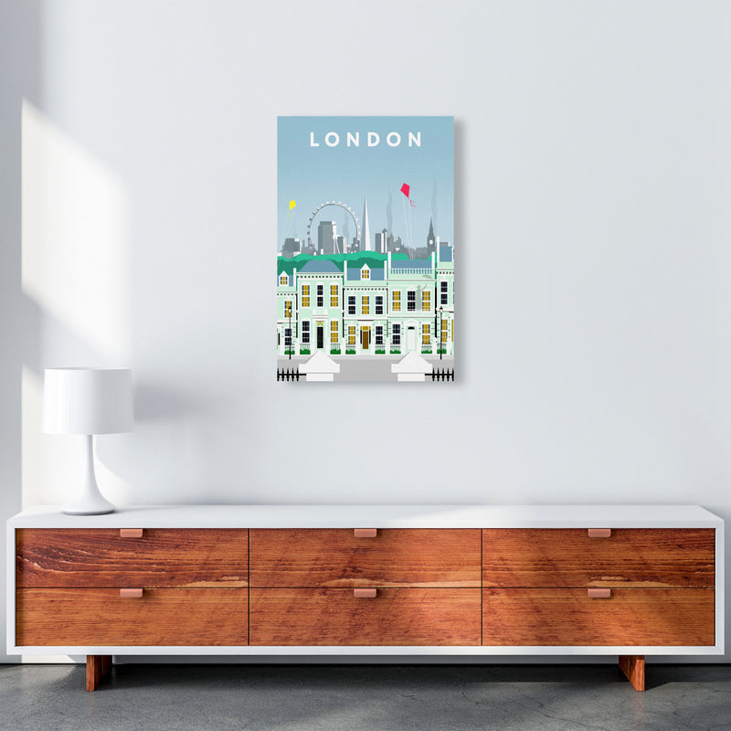 London Cherry Tree Lane Portrait by Richard O'Neill A2 Canvas