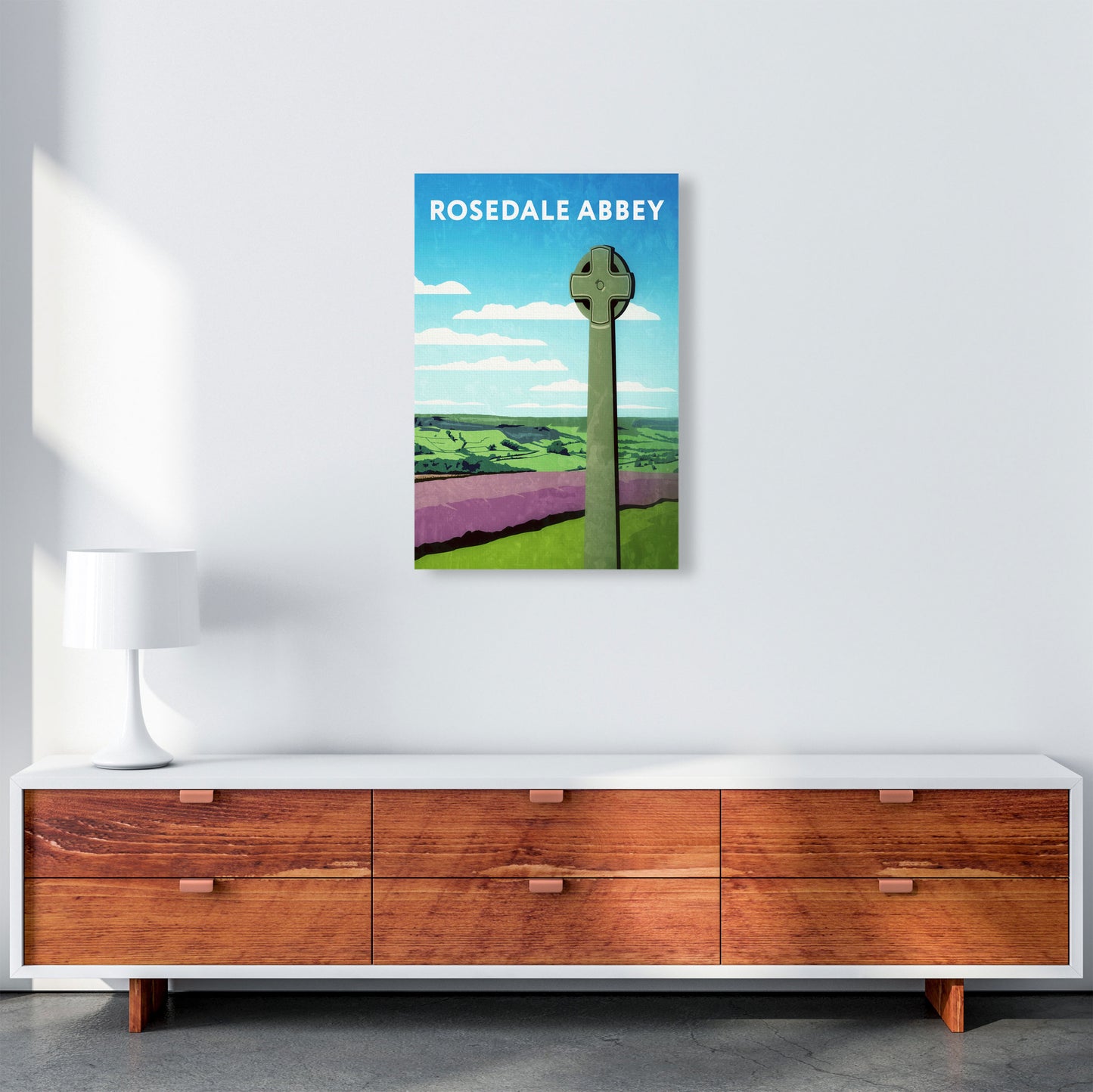 Rosedale Abbey Portrait by Richard O'Neill A2 Canvas