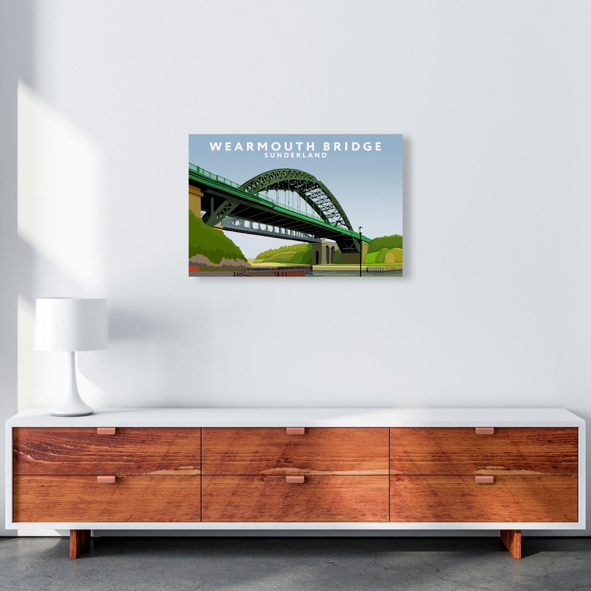 Wearmouth Bridge by Richard O'Neill A2 Canvas