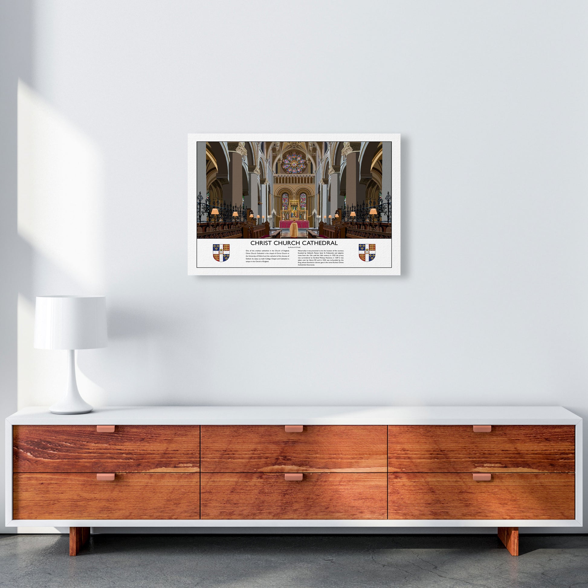 Christ Church Cathedral  by Richard O'Neill A2 Canvas