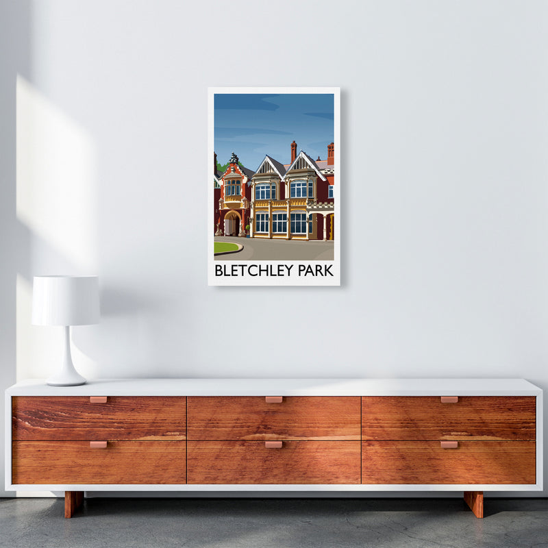 Bletchey Park portrait by Richard O'Neill A2 Canvas