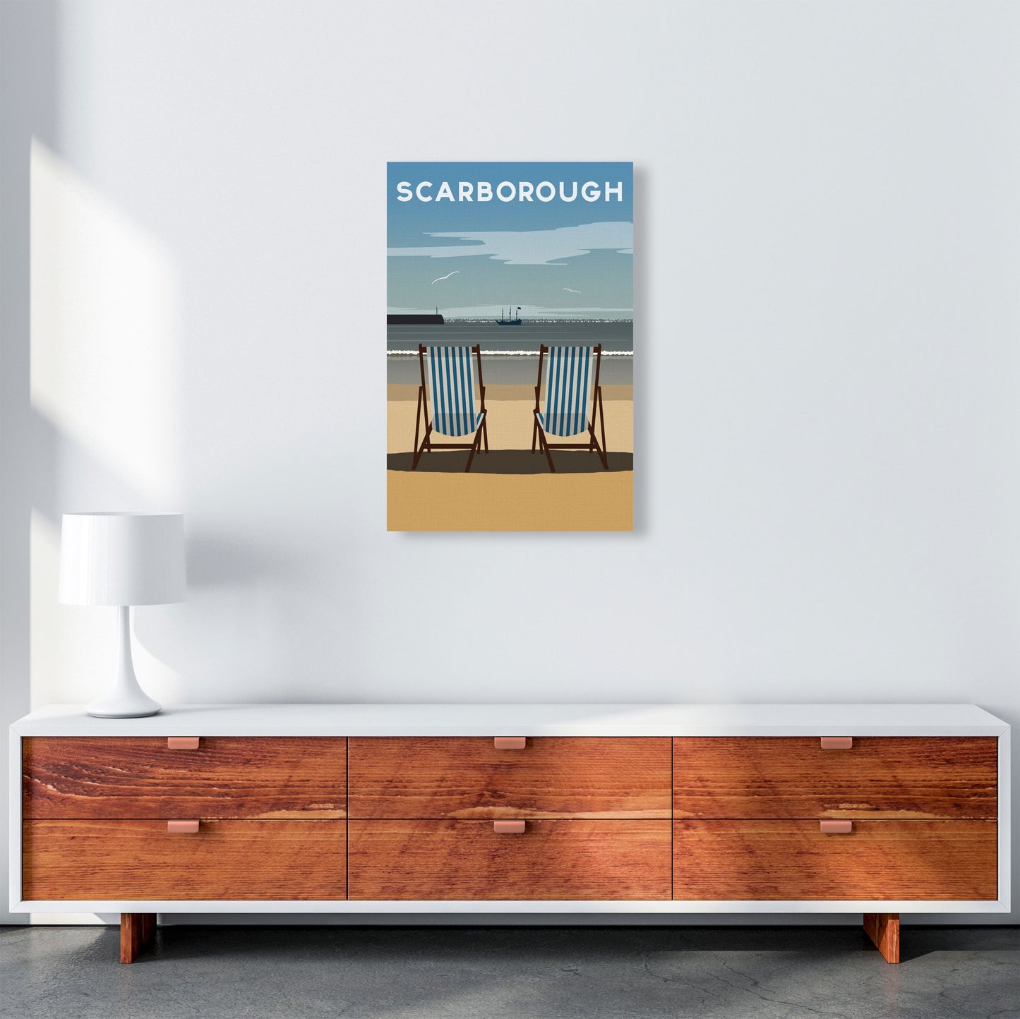 Scarborough 2 by Richard O'Neill A2 Canvas