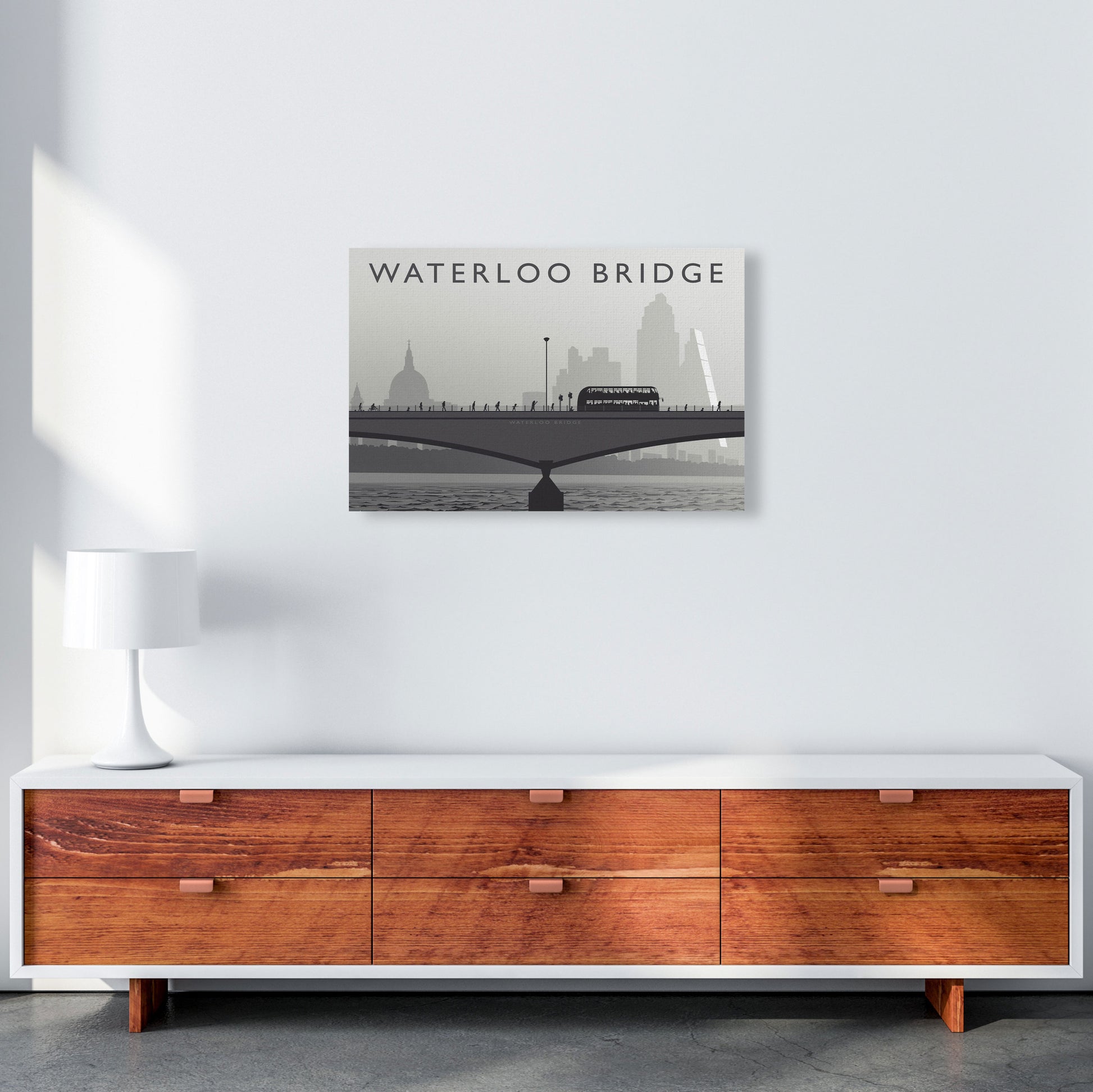 Waterloo Bridge by Richard O'Neill A2 Canvas