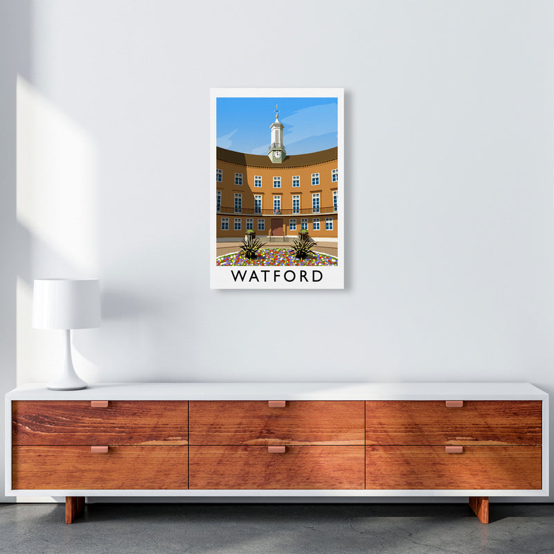 Watford portrait by Richard O'Neill A2 Canvas