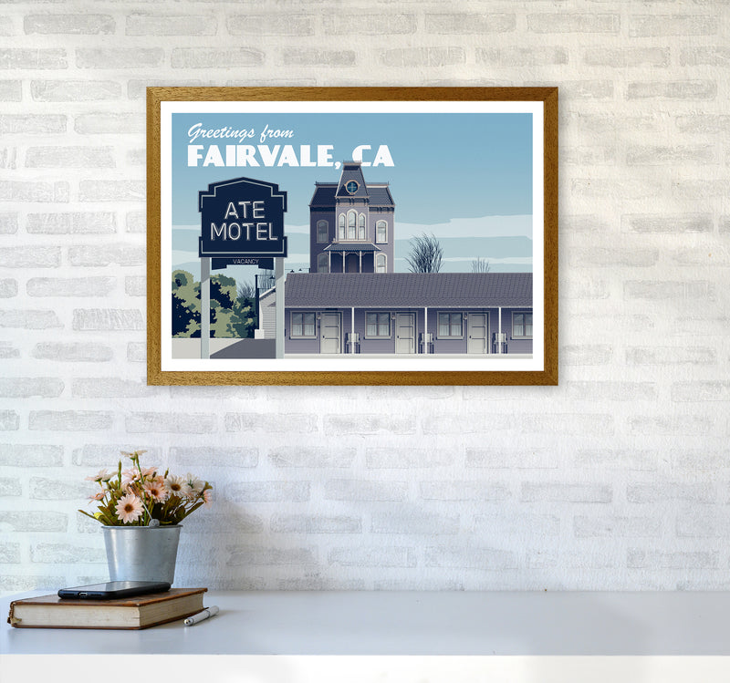 Bates Motel Day Art Print by Richard O'Neill A2 Print Only