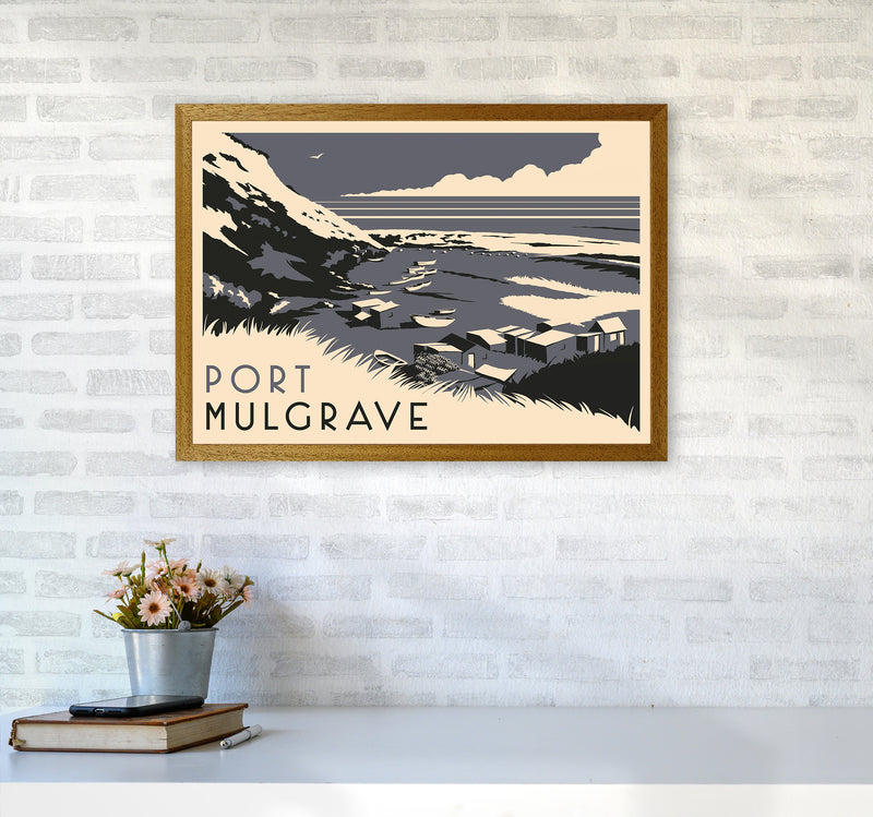 Port Mulgrave Travel Art Print by Richard O'Neill A2 Print Only
