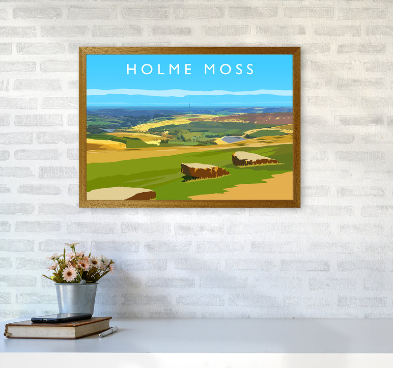 Holme Moss Travel Art Print by Richard O'Neill A2 Print Only