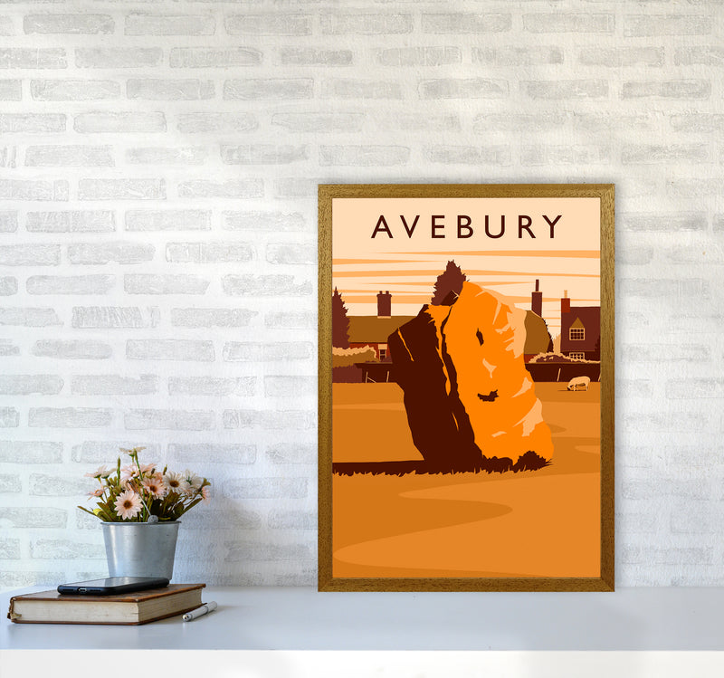 Avebury portrait Travel Art Print by Richard O'Neill A2 Print Only