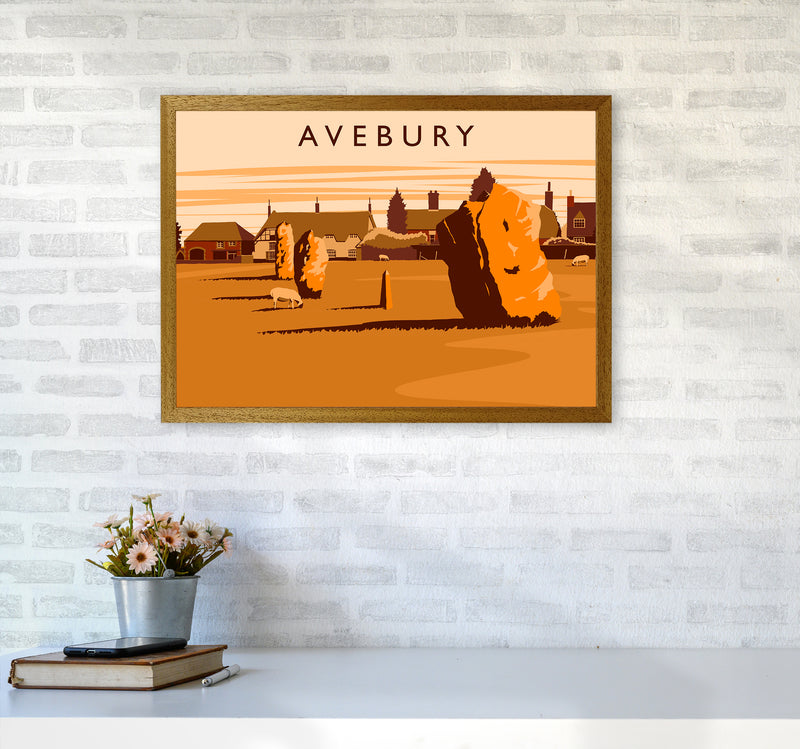 Avebury Travel Art Print by Richard O'Neill A2 Print Only