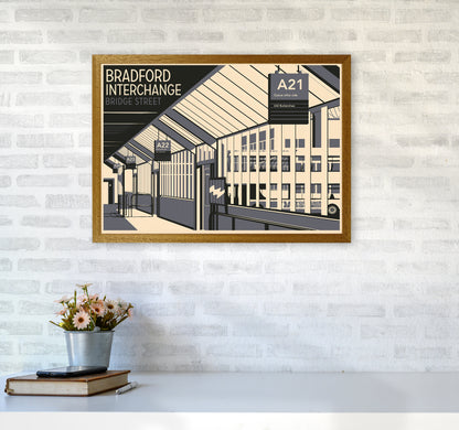 Bradford Interchange, Bridge Street Travel Art Print by Richard O'Neill A2 Print Only