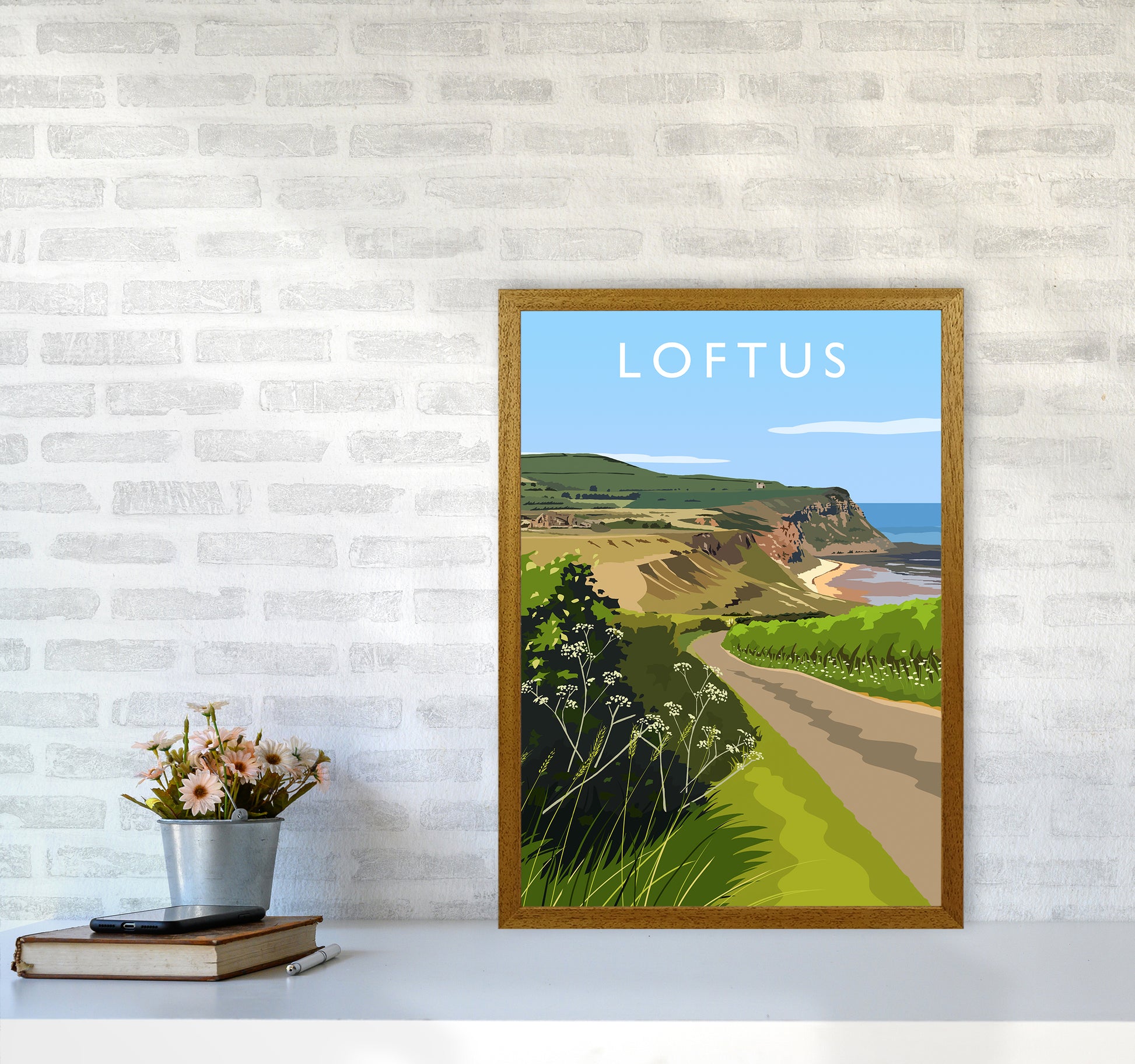 Loftus portrait Travel Art Print by Richard O'Neill A2 Print Only