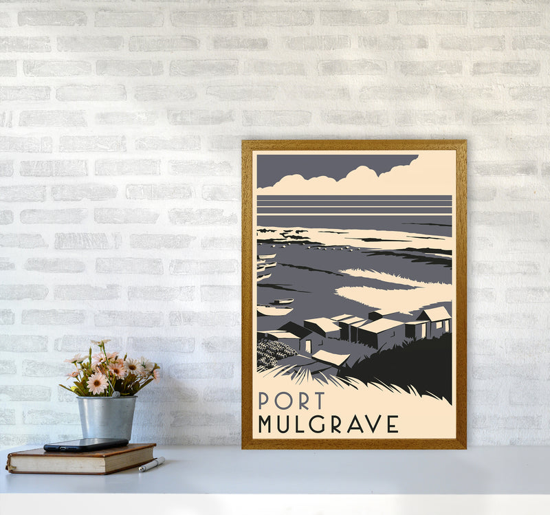 Port Mulgrave portrait Travel Art Print by Richard O'Neill A2 Print Only