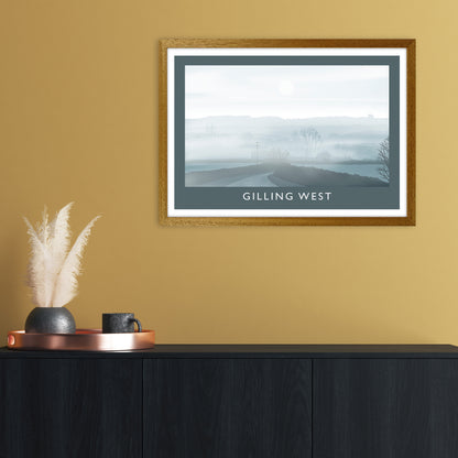 Gilling West (Winter) Travel Art Print by Richard O'Neill A2 Print Only