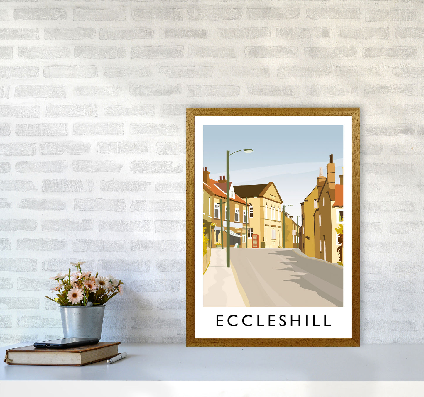 Eccleshill portrait Travel Art Print by Richard O'Neill A2 Print Only