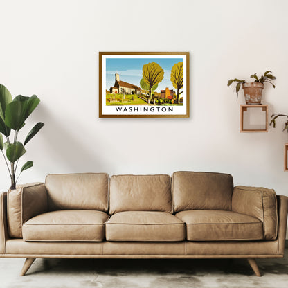 Washington Travel Art Print by Richard O'Neill A2 Print Only
