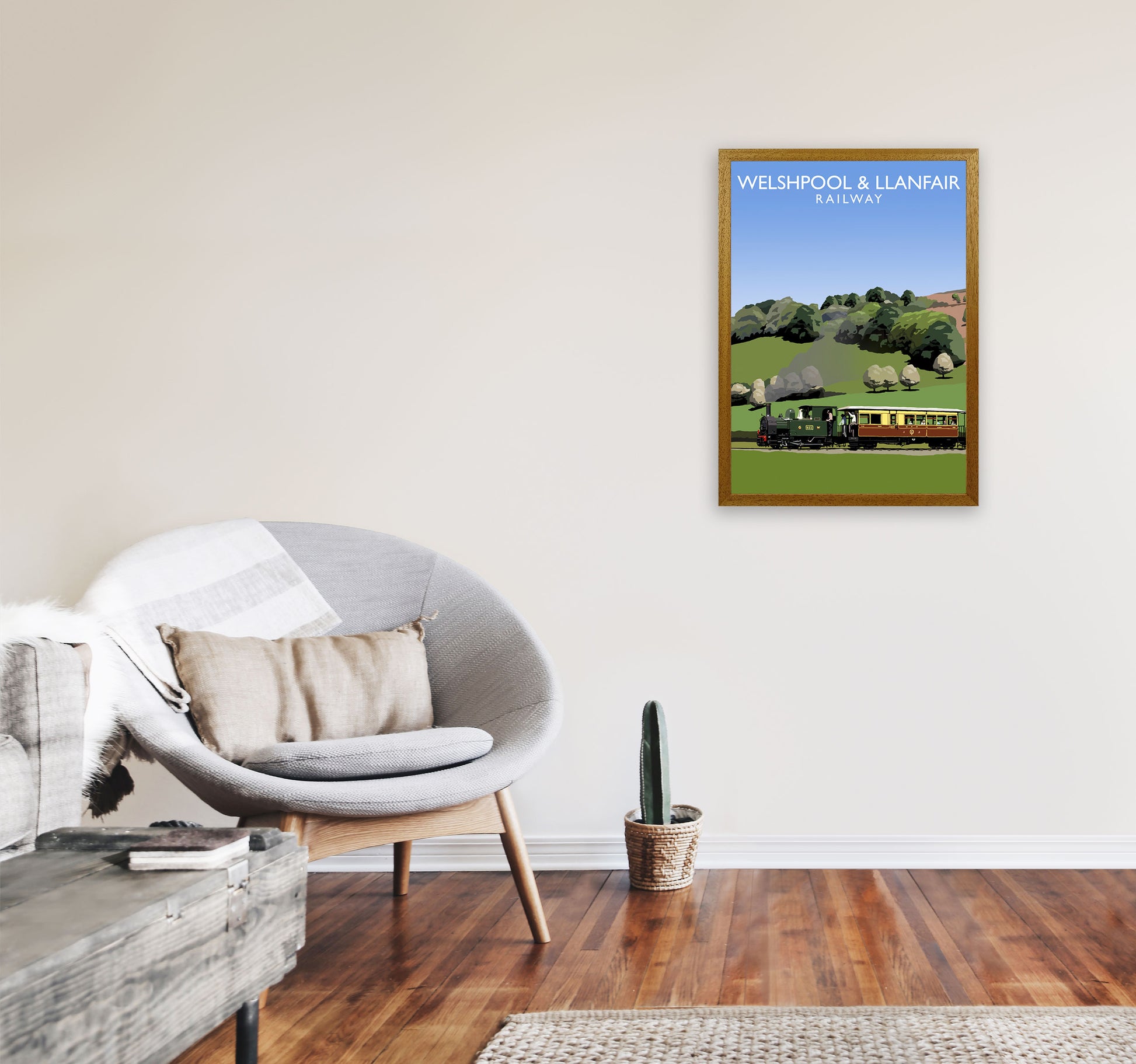 Welshpool & Llanfair by Richard O'Neill A2 Print Only