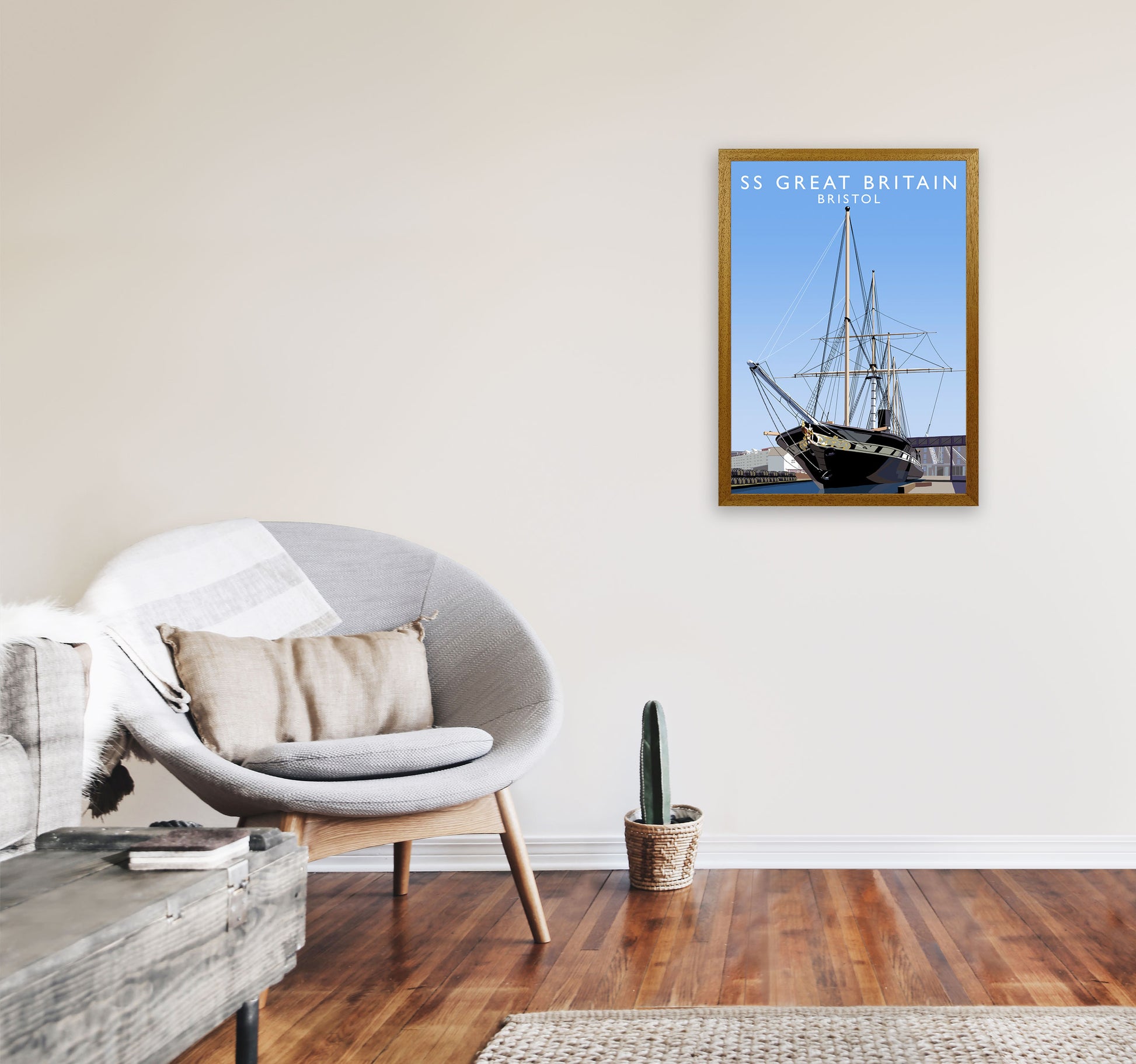 SS Great Britain Bristol Art Print by Richard O'Neill A2 Print Only