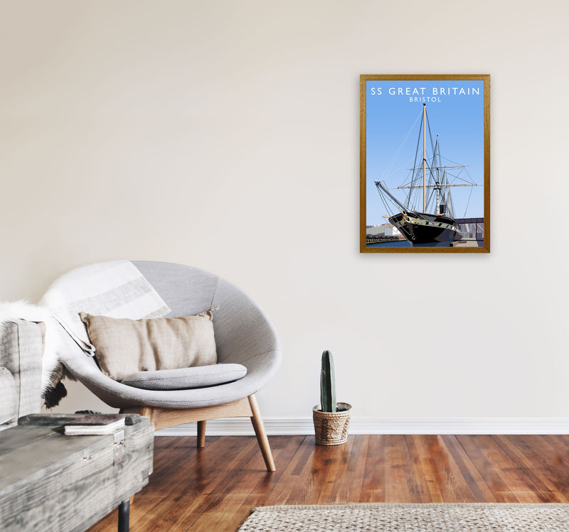 SS Great Britain Bristol Art Print by Richard O'Neill A2 Print Only