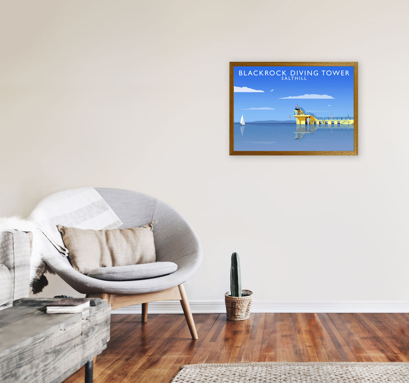 Blackrock Diving Tower (Landscape) by Richard O'Neill A2 Print Only