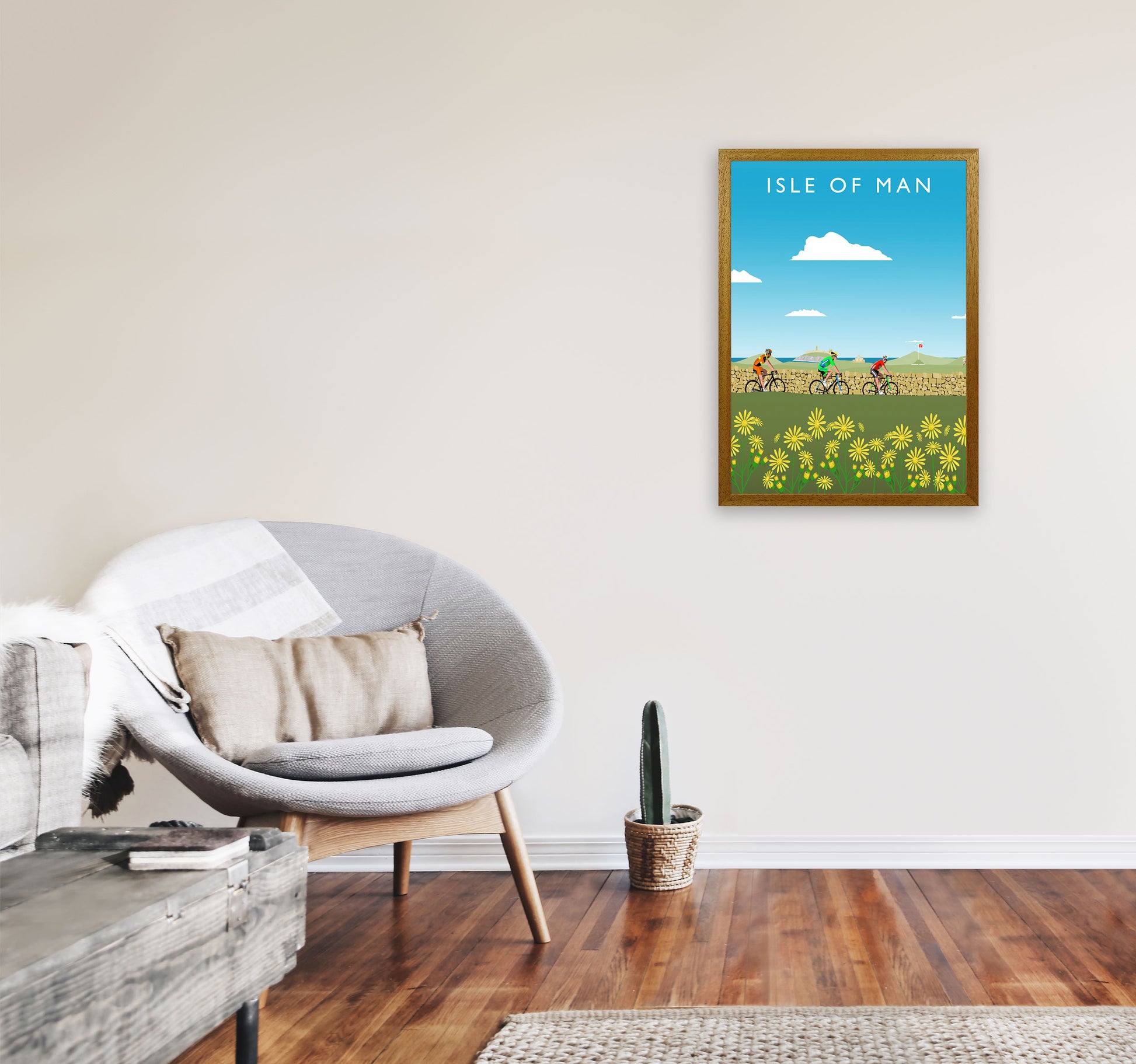 Isle of Man Art Print by Richard O'Neill A2 Print Only