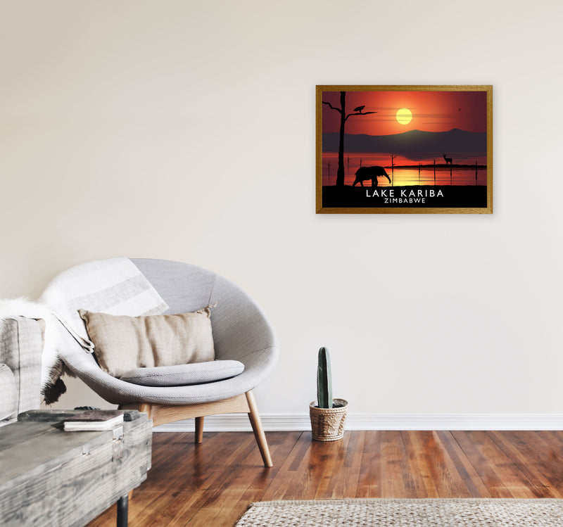 Lake Kariba Zimbabwe Framed Digital Art Print by Richard O'Neill A2 Print Only