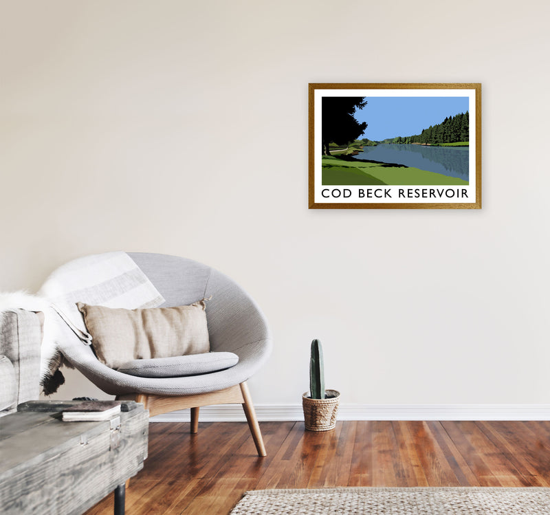Cod Beck Reservoir by Richard O'Neill A2 Print Only