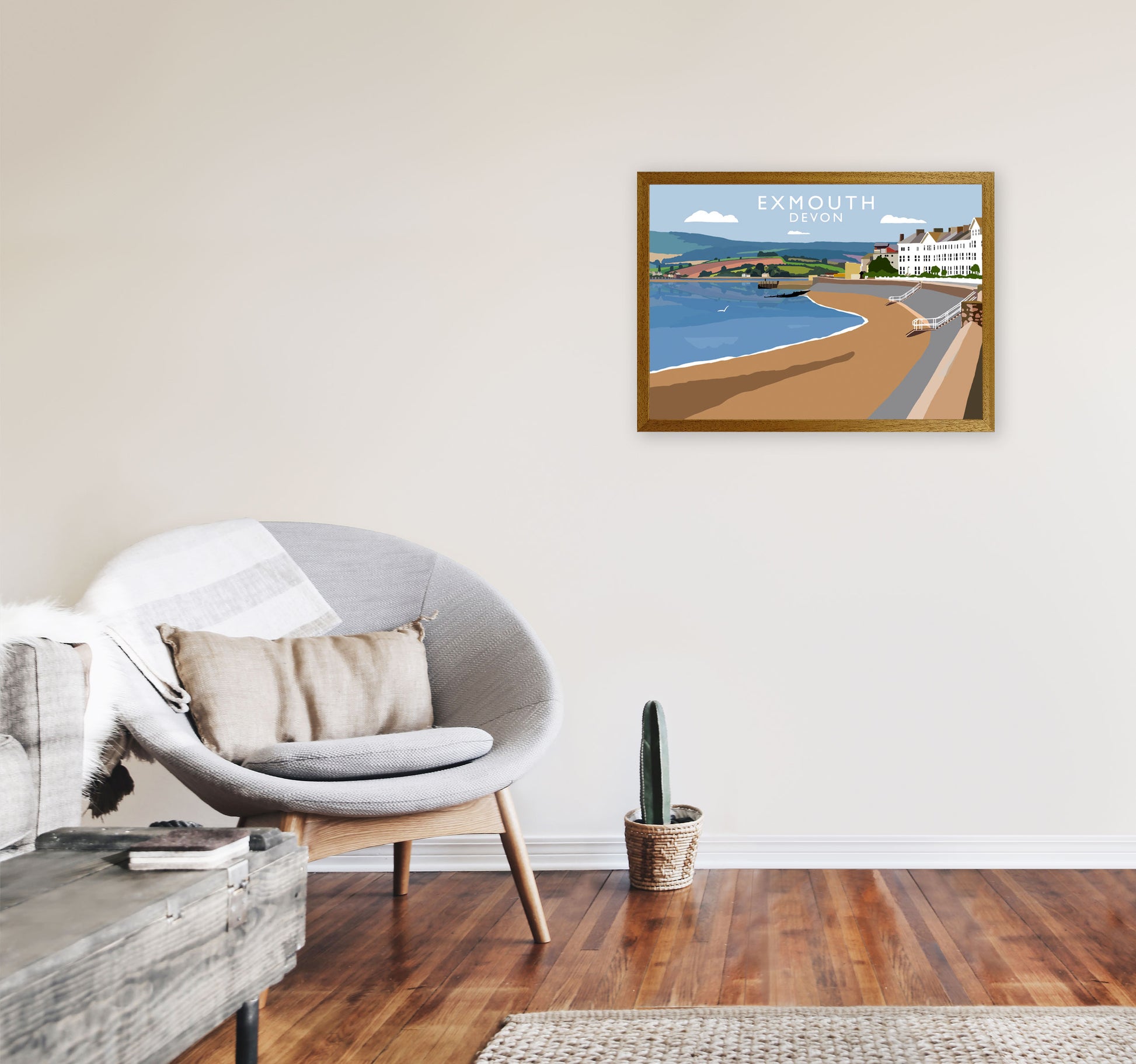 Exmouth Devon Art Print by Richard O'Neill A2 Print Only