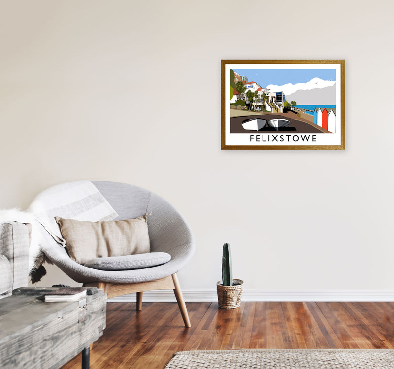 Felixstowe Framed Digital Art Print by Richard O'Neill A2 Print Only