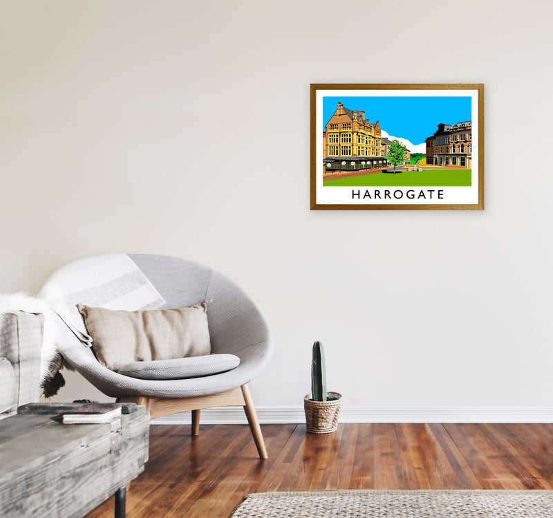 Harrogate Travel Art Print by Richard O'Neill, Framed Wall Art A2 Print Only