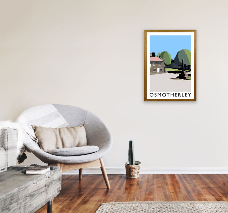 Osmotherley Travel Art Print by Richard O'Neill, Framed Wall Art A2 Print Only