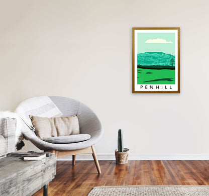 Penhill Digital Art Print by Richard O'Neill, Framed Wall Art A2 Print Only