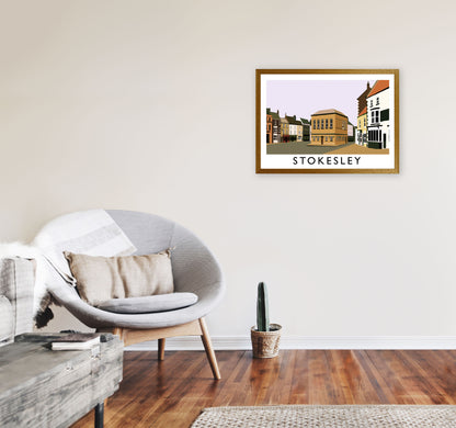 Stokesley Travel Art Print by Richard O'Neill, Framed Wall Art A2 Print Only