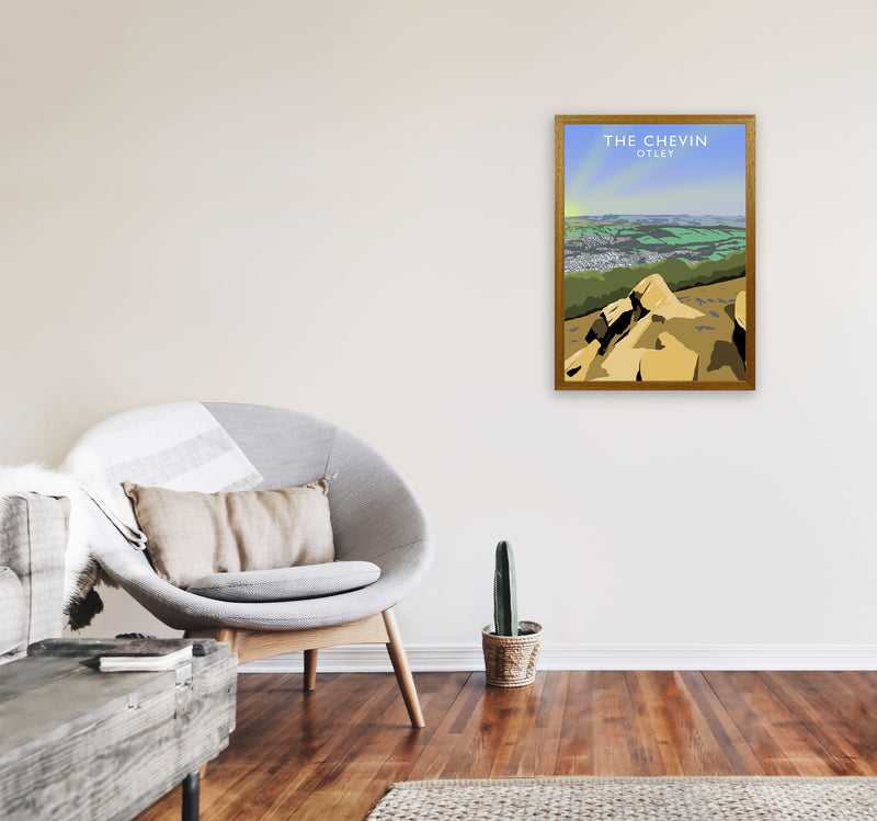 The Chevin Otley Art Print by Richard O'Neill, Framed Wall Art A2 Print Only