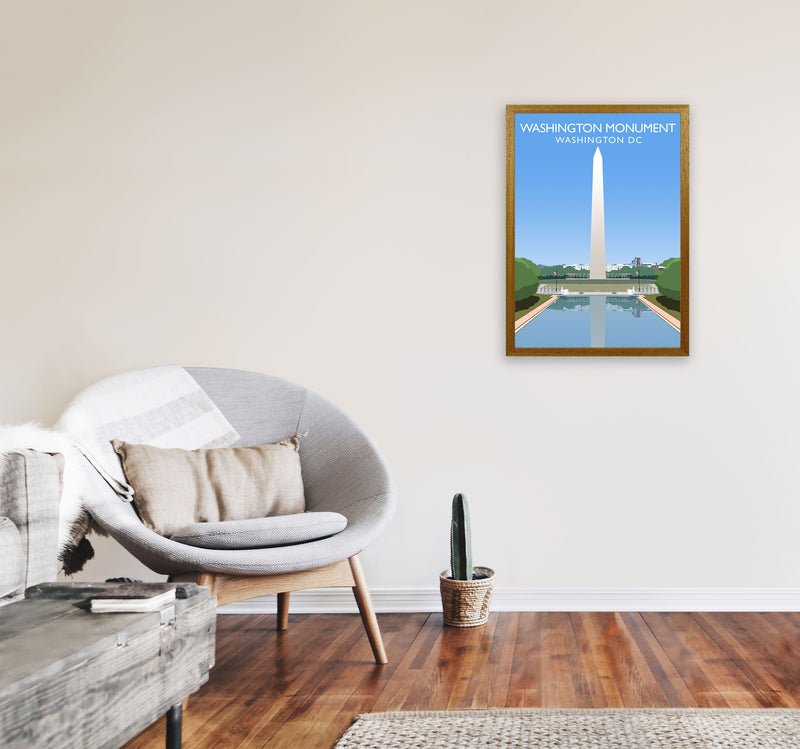 Washington Monument Washington DC Travel Art Print by Richard O'Neill A2 Print Only