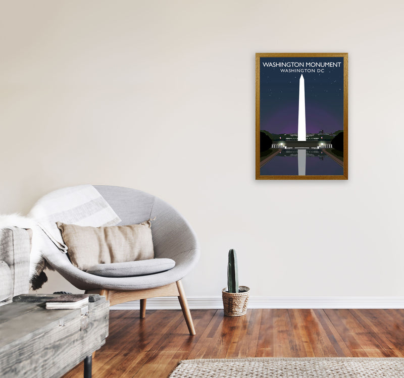 Washington Monument Washington DC Travel Art Print by Richard O'Neill A2 Print Only