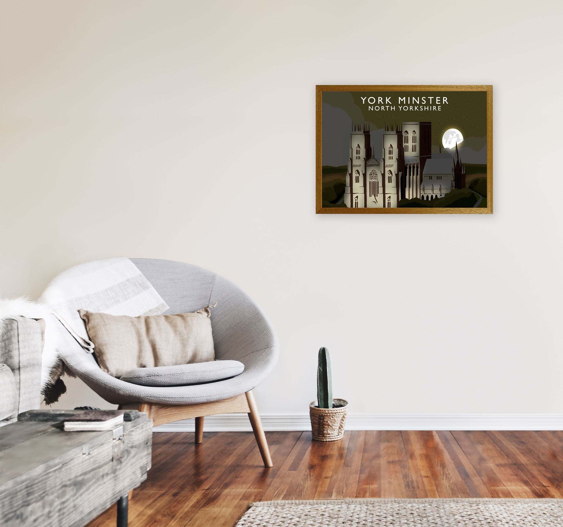 York Minster Framed Digital Art Print by Richard O'Neill A2 Print Only
