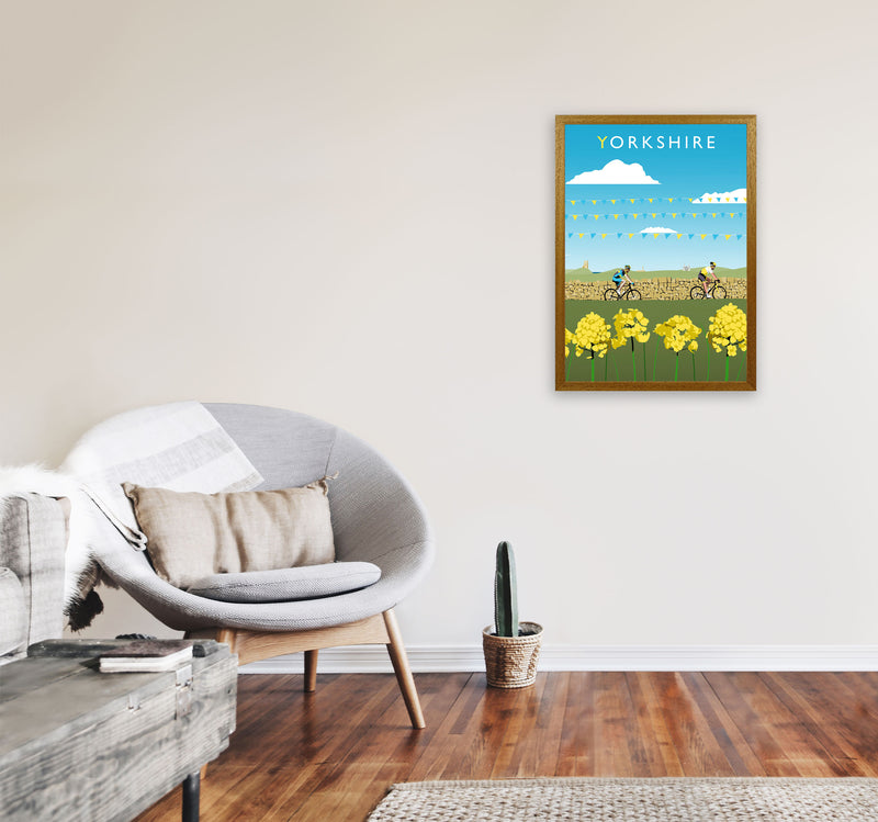 Yorkshire Framed Digital Art Print by Richard O'Neill A2 Print Only