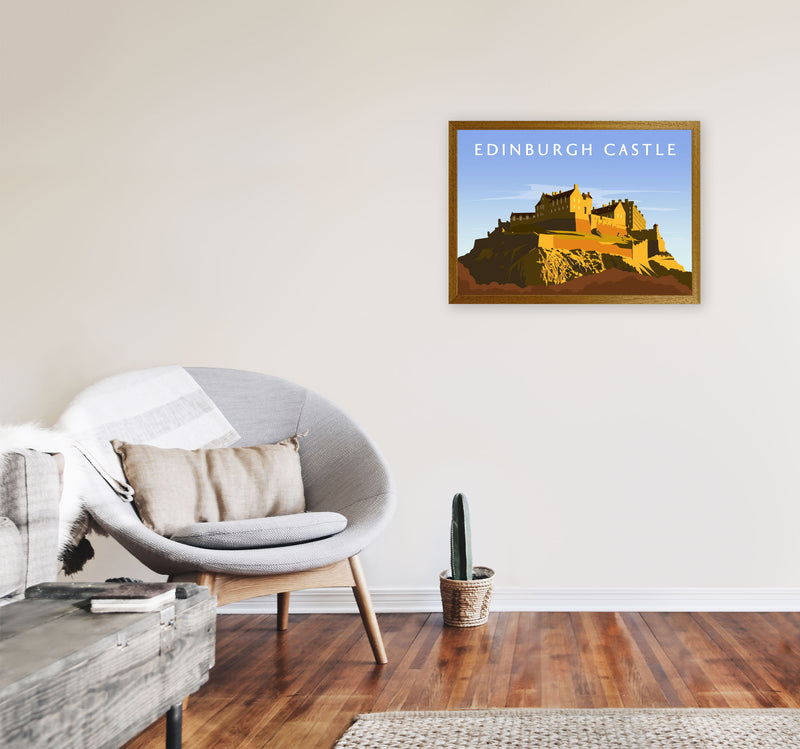 Edinburgh Castle Art Print by Richard O'Neill A2 Print Only