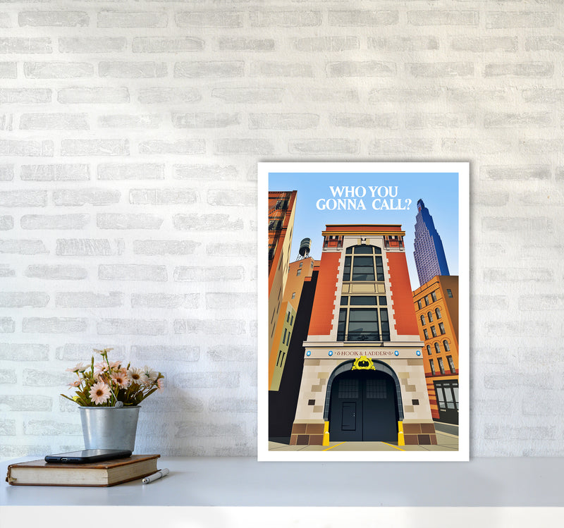 Ghostbusters Day Art Print by Richard O'Neill A2 Black Frame