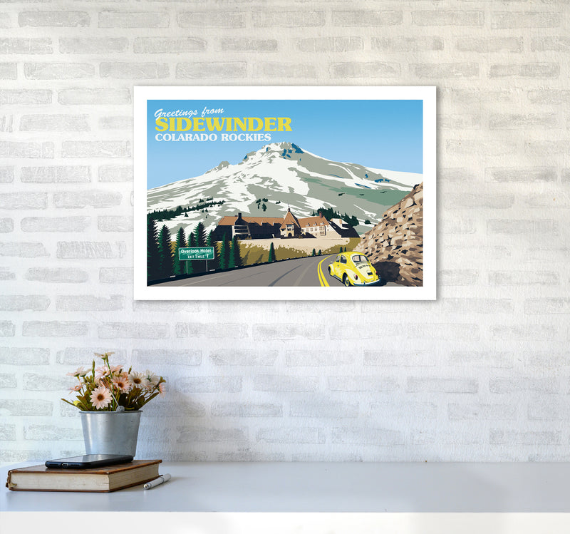 Overlook Hotel Art Print by Richard O'Neill A2 Black Frame