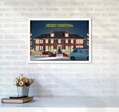 Home Alone Art Print by Richard O'Neill A2 Black Frame