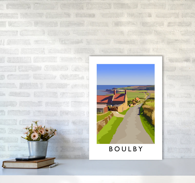Boulby 2 Portrait Art Print by Richard O'Neill A2 Black Frame