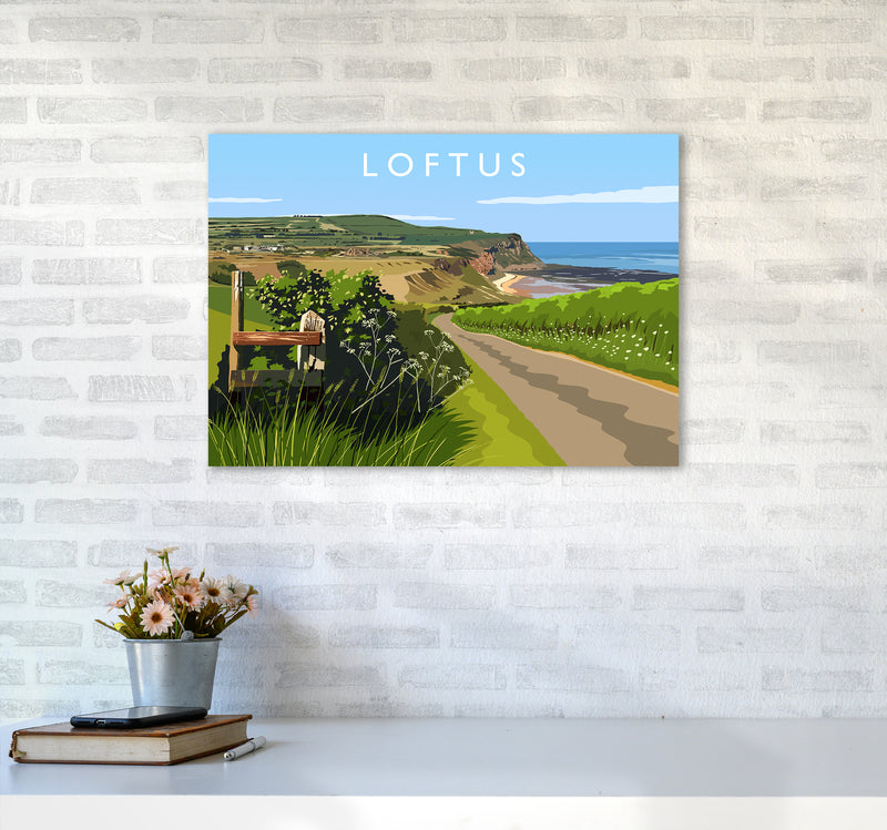 Loftus Travel Art Print by Richard O'Neill A2 Black Frame