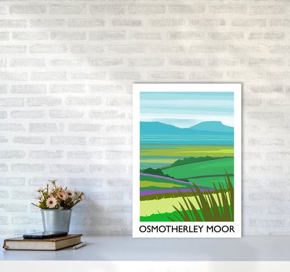 Osmotherley Moor portrait Travel Art Print by Richard O'Neill A2 Black Frame