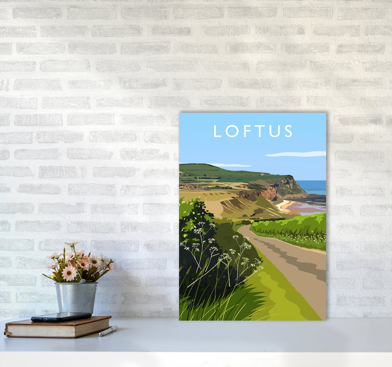 Loftus portrait Travel Art Print by Richard O'Neill A2 Black Frame