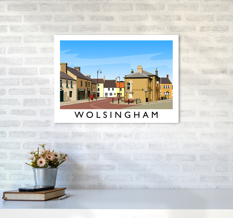 Wolsingham 2 Travel Art Print by Richard O'Neill A2 Black Frame