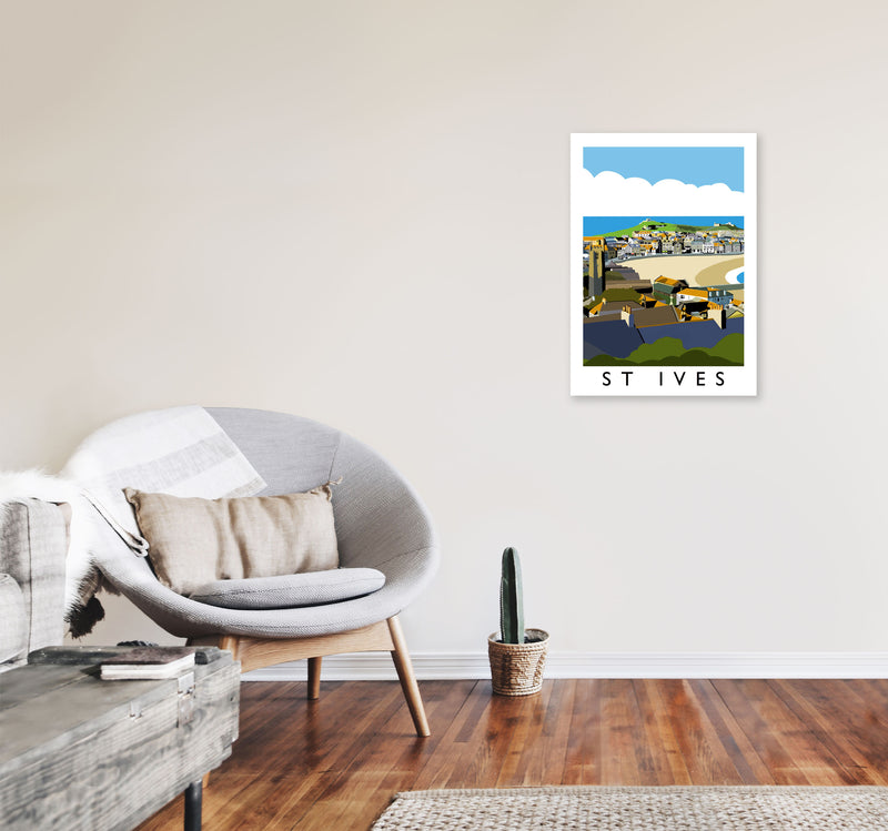 St Ives by Richard O'Neill A2 Black Frame