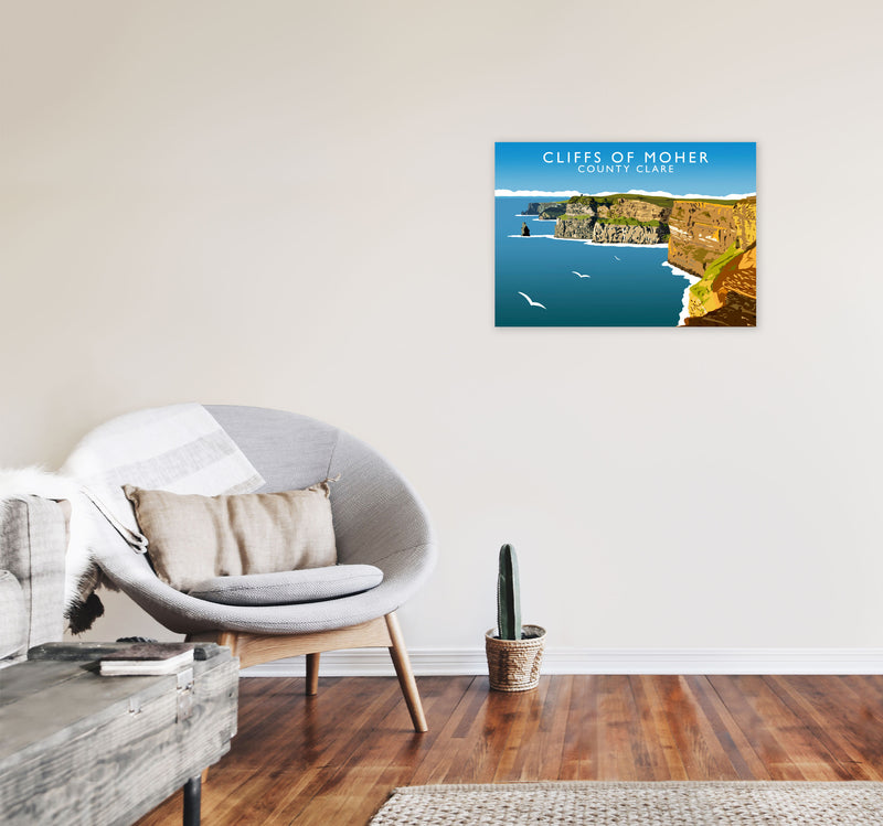 Cliffs Of Moher by Richard O'Neill A2 Black Frame