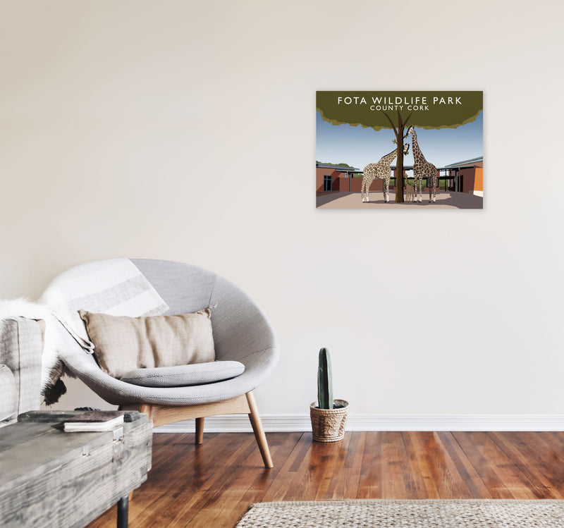 Fota Wildlife Park by Richard O'Neill A2 Black Frame